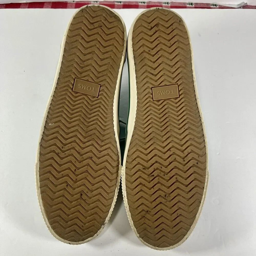 TOMS Paseo Canvas Sneakers – Teal Green – Men’s Size 7.5
